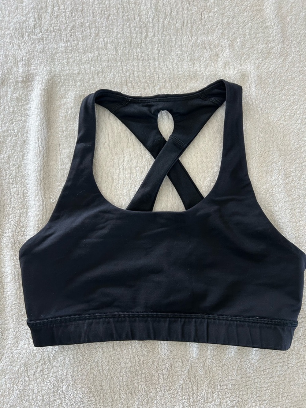 lululemon athletica Black Crisscross Back Sports Bra
